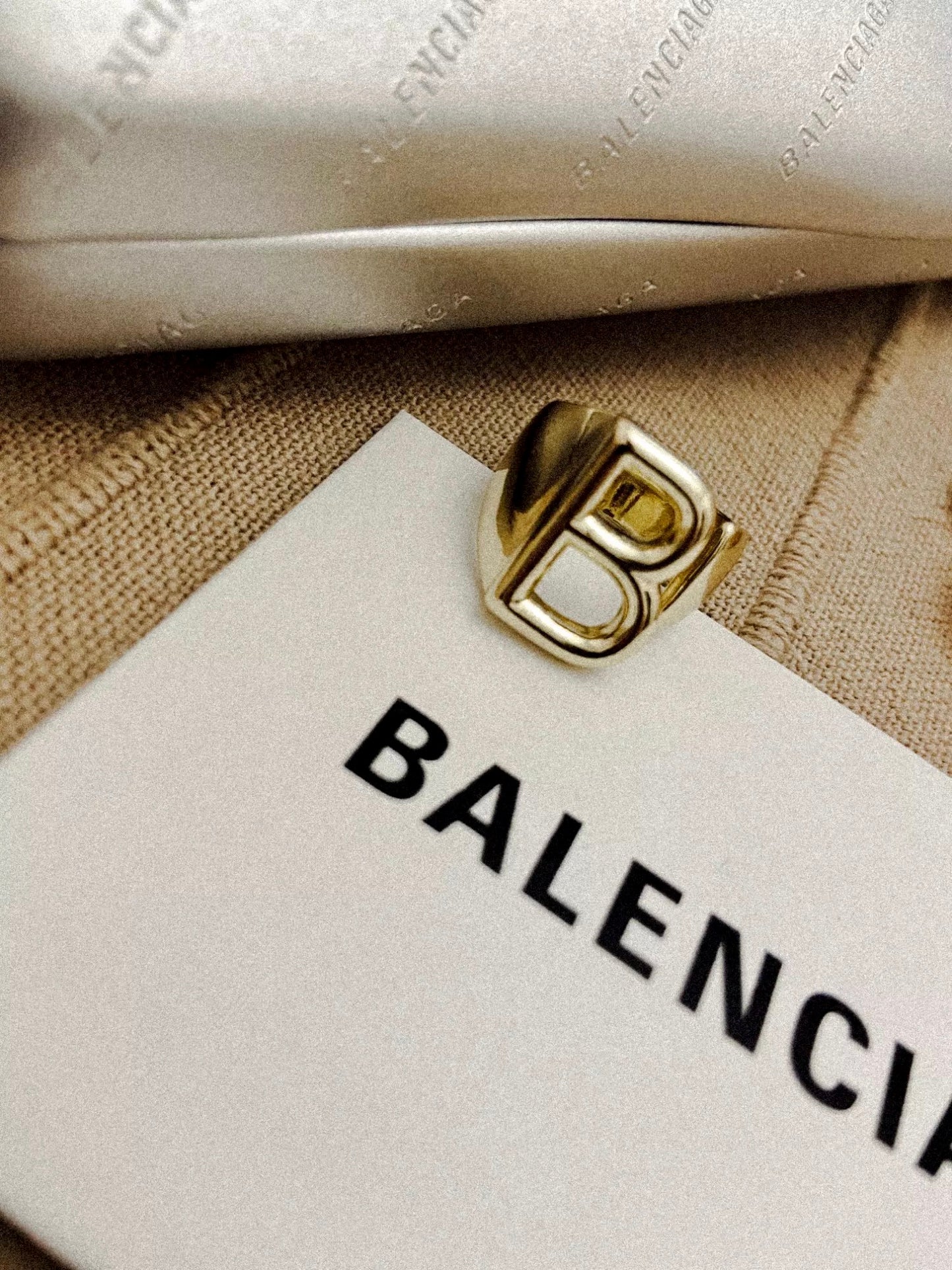 A-Z Initial Cuff Ring