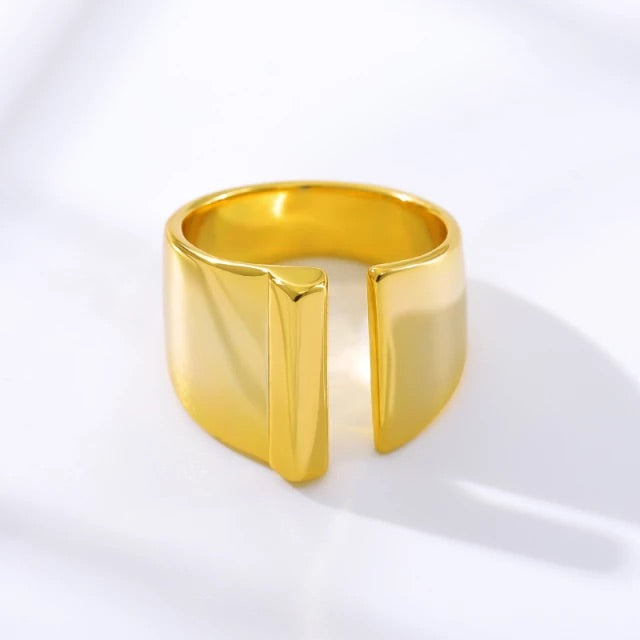 A-Z Initial Cuff Ring