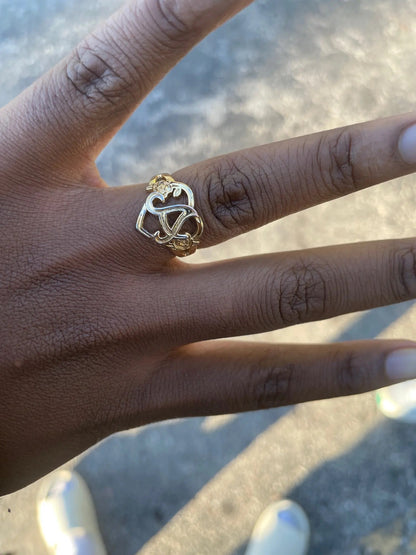 Royalty Gold Initial Ring