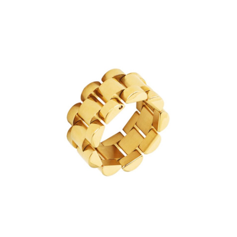 Ice Me Out Brick Link Ring