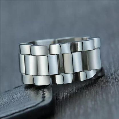 Ice Me Out Brick Link Ring